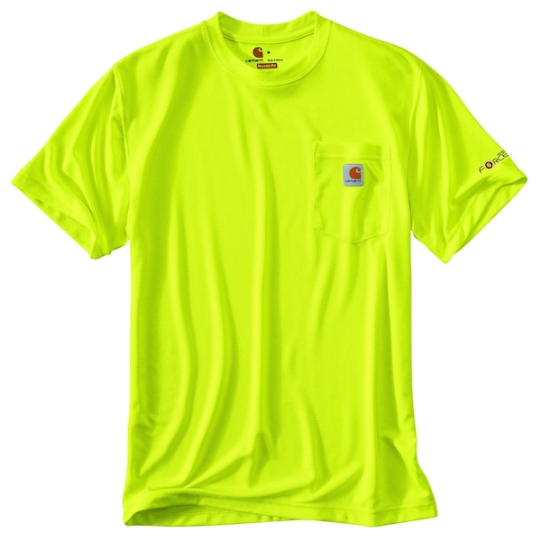 Carhartt Men's HV Force Color Enhanced SS Tee XS REG Short Sleeve Relaxed Brite Lime TK0493-M / 100493-323XSREG - main